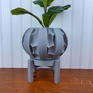 Erma Modern Indoor Planter Pot, Houseplant, 3D Printed Planter, Eco-friendly